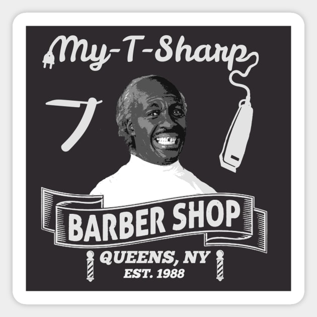 Coming To America My T Sharp Barber Shop Sticker by Bigfinz